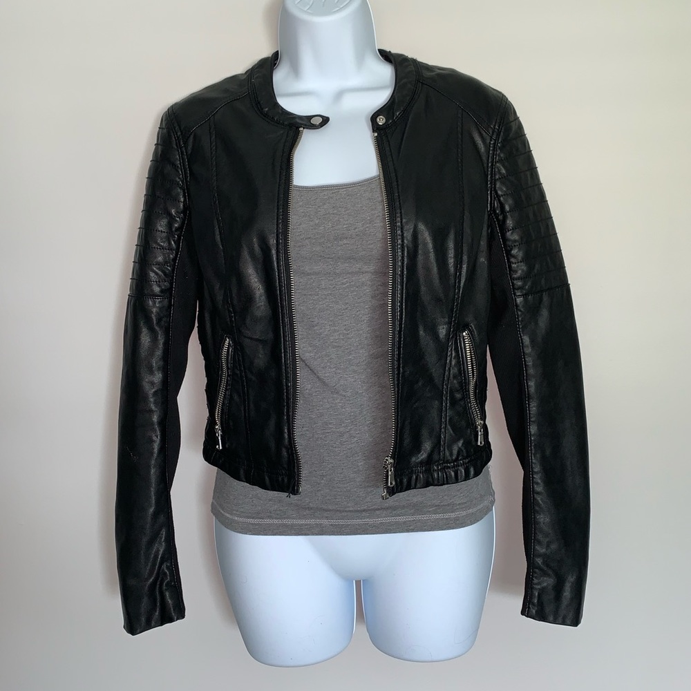 H&M Sz 4 Faux Leather Jacket